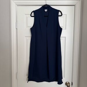 Sleeveless Navy Dress